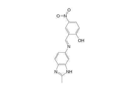 Phenol, 2-(2-methylbenzimidazol-6-yl)iminomethyl-4-nitro-