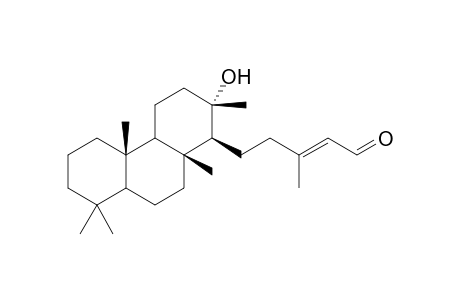 (E)-5-((1S,2S,4bS,10aR)-2-Hydroxy-2,4b,8,8,10a-pentamethyl-tetradecahydro-phenanthren-1-yl)-3-methyl-pent-2-enal