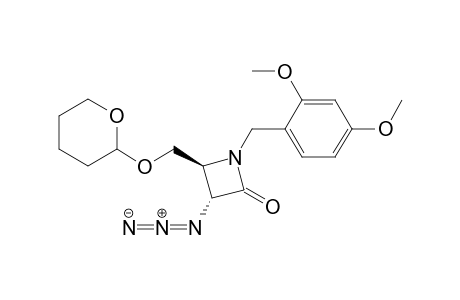 (3R,4S)-3-Azido-1-(2',4'-dimethoxybenzyl)-4-[(tetrahydropyran-2'-yl)oxymethyl]-2-azetidinone