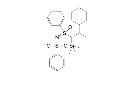N-[(2-cyclohexyl-1-trimethylsilyl-propyl)-keto-phenyl-persulfuranylidene]-4-methyl-benzenesulfonamide