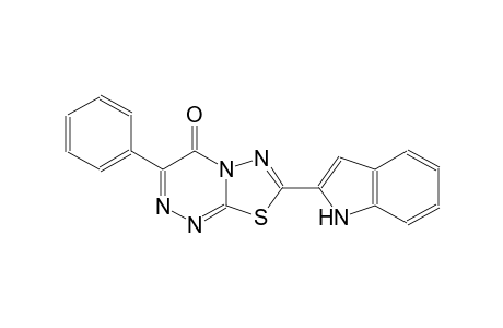 4H-[1,3,4]thiadiazolo[2,3-c][1,2,4]triazin-4-one, 7-(1H-indol-2-yl)-3-phenyl-