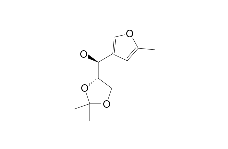 2,3-(ISOPROPYLIDENEDIOXY)-1-(5-METHYLFUR-3-YL)-PROPAN-1-OL