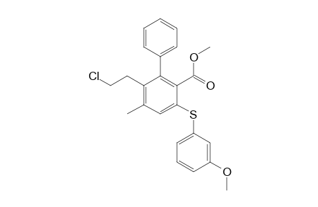 Methyl 4-methyl-5-(2-chloroethyl)-2-(3-methoxyphenylsulfanyl)-6-phenylbenzoate