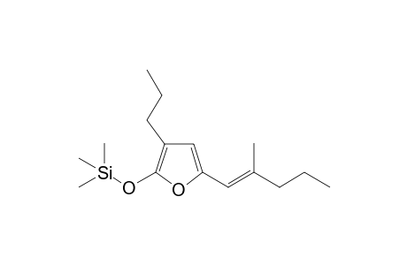 trimethyl-[5-[(E)-2-methylpent-1-enyl]-3-propylfuran-2-yl]oxysilane