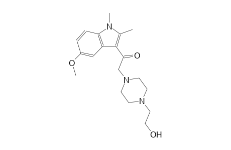 2-[4-(2-hydroxyethyl)-1-piperazinyl]-1-(5-methoxy-1,2-dimethyl-1H-indol-3-yl)ethanone