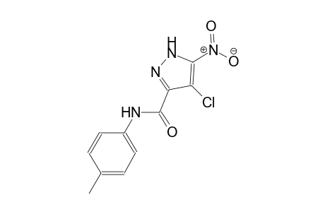 4-chloro-N-(4-methylphenyl)-5-nitro-1H-pyrazole-3-carboxamide