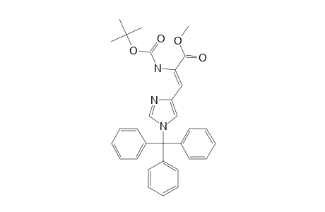 2-TERT.-BUTOXYCARBONYLAMINO-3-(1-TRITYL-1H-IMIDAZOL-4-YL)-ACRYLIC-ACID-METHYLESTER