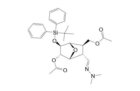 #14;(+/-)-2-EXO-(TERT.-BUTYL-DIPHENYL-SILANYLOXY)-3-ENDO-ACETYL-6-EXO-ACETOXYMETHYL-7-OXA-BICYCLO-[2.2.1]-HEPTAN-5-YLCARBOXALDEHYDE-1,1-DIMETHYLHYDRAZONE