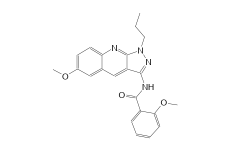 2-methoxy-N-(6-methoxy-1-propyl-1H-pyrazolo[3,4-b]quinolin-3-yl)benzamide