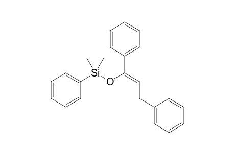 (Z)-1,3-Diphenyl-1-[dimethyl(phenyl)siloxy]prop-1-ene