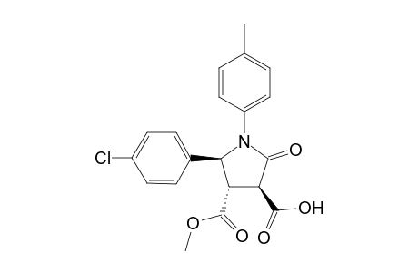 N-p-Methylphenyl-trans,trans-.alpha.-carboxyl-.beta.-methoxycarbonyl-.gamma.-p-cholorophenyl-.gamma.-butyrolactam