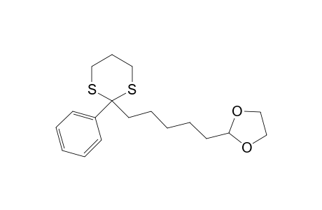 2-[5'-(2''-Phenyl-1",3"-dithian-2"-yl)pentyl)-1,3-dioxolane