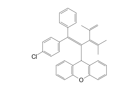 9-[1-(2,4-dimethylpenta-2,4-dien-3-yl)-2-(4-chlorophenyl)-2-phenylethenyl]xanthene