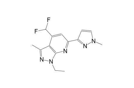 1H-pyrazolo[3,4-b]pyridine, 4-(difluoromethyl)-1-ethyl-3-methyl-6-(1-methyl-1H-pyrazol-3-yl)-