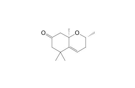(2R*,8aR*)-2,3,5,6,8,8a-Hexahydro-2,5,5,8a-tetramethyl-7H-1-benzopyrabn-7-one