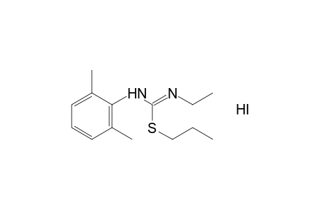 1-ethyl-2-propyl-2-thio-3-(2,6-xylyl)pseudourea, monohydroiodide