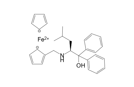 Iron(II) (S)-2-(((1-hydroxy-4-methyl-1,1-diphenylpentan-2-yl)amino)methyl)cyclopenta-2,4-dien-1-ide cyclopenta-2,4-dien-1-ide