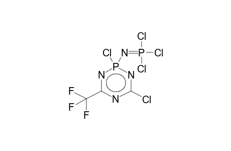 2-TRICHLOROPHOSPHAZO-2,4-DICHLORO-6-TRIFLUOROMETHYL-1,3,5-TRIAZA-2-PHOSPHORINE