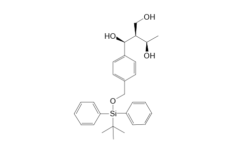 (1S,2S,3R)-1-[4'-{[(t-Butyl)diphenylsilyloxy]methyl}phenyl}-2-hydroxymethylbutane-1,3-diol