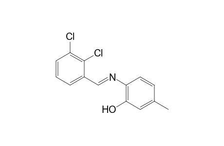 2-([(E)-(2,3-Dichlorophenyl)methylidene]amino)-5-methylphenol