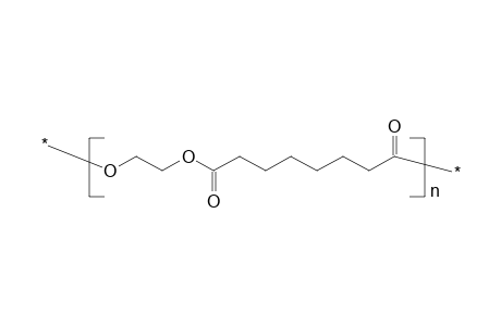 Poly(ethylene suberate), polyester-2,8, poly(oxysuberoyloxyethylene)