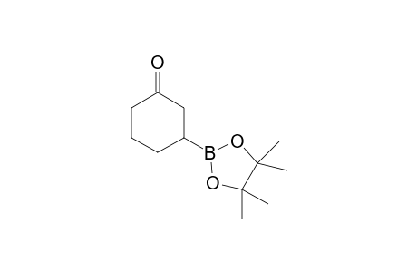 3-(4,4,5,5-tetramethyl-1,3,2-dioxaborolan-2-yl)cyclohexanone