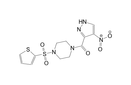 1-[(4-nitro-1H-pyrazol-3-yl)carbonyl]-4-(2-thienylsulfonyl)piperazine