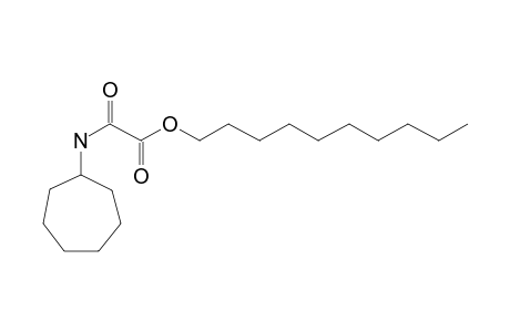 Oxalic acid, monoamide, N-cycloheptyl-, decyl ester