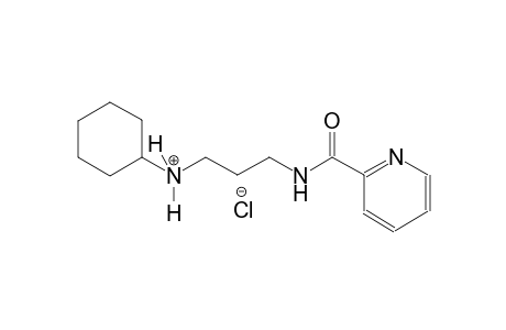 N-{3-[(2-pyridinylcarbonyl)amino]propyl}cyclohexanaminium chloride