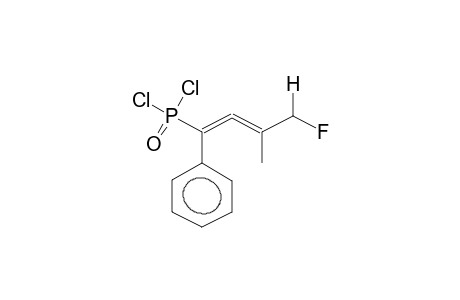 1-PHENYL-1-DICHLOROPHOSPHORYL-3-METHYL-3-FLUOROMETHYLPROPADIENE