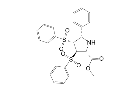 Methyl (2R,3R,4R,5S)-5-phenyl-3,4-bis(phenylsulfonyl)pyrrolidine-2-carboxylate