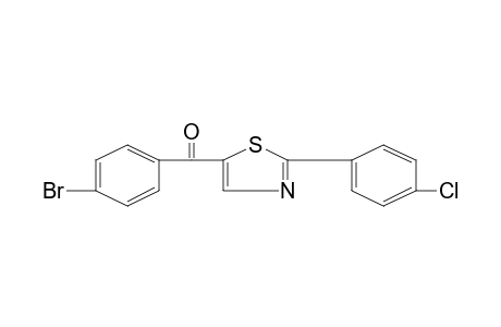 p-BROMOPHENYL 2-(p-CHLOROPHENYL)-5-THIAZOLYL KETONE