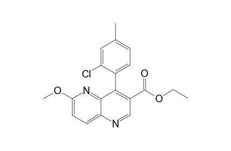 Ethyl 4-(2-Chloro-4-methylphenyl)-6-methoxy-1,5-naphthyridine-3-carboxylate