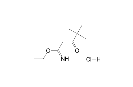 4,4-DIMETHYL-3-OXOVALERIMIDIC ACID, ETHYL ESTER, HYDROCHLORIDE