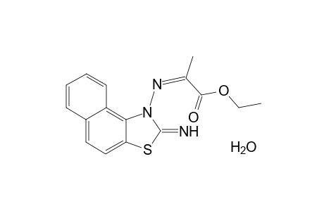 Ethyl 2-(2'-imino-3'-naphtho[1,2-d]thiazolylimino)pyruvate hydrate