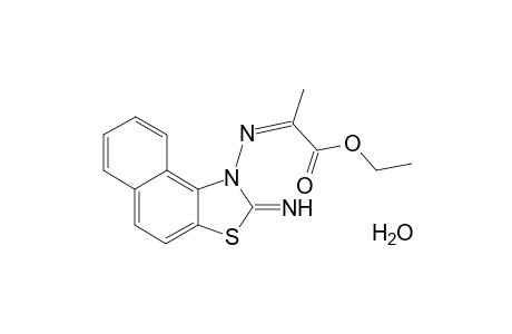 Ethyl 2-(2'-imino-3'-naphtho[1,2-d]thiazolylimino)pyruvate hydrate