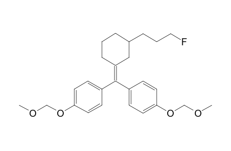 3-(3'-Fluoropropyl)-1-[bis(p-{methoxymethoxy}phenyl)methylene]cyclohexane