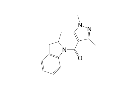 1-[(1,3-dimethyl-1H-pyrazol-4-yl)carbonyl]-2-methylindoline