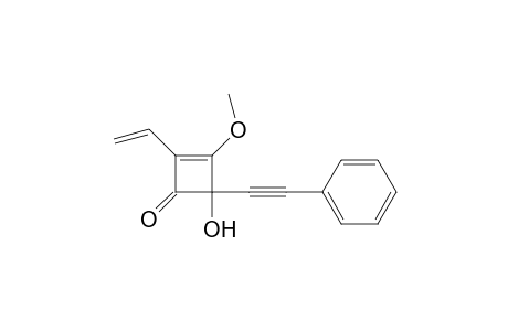 2-Ethenyl-4-hydroxy-3-methoxy-4-(phenylethynyl)-2-cyclobuten-1-one