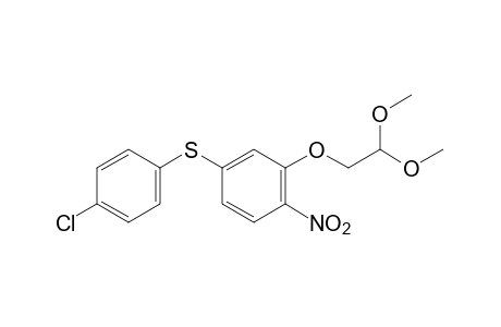 {5-[(p-chlorophenyl)thio]-2-nitrophenoxy}acetaldehyde, dimethyl acetal