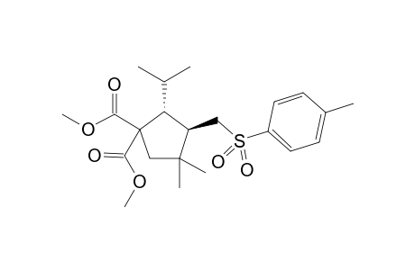 (2R*,3R*)-2-Isopropyl-4,4-dimethyl-3-(toluene-4-sulfonylmethyl)cyclopentane-1,1-dicarboxylic acid dimethyl ester