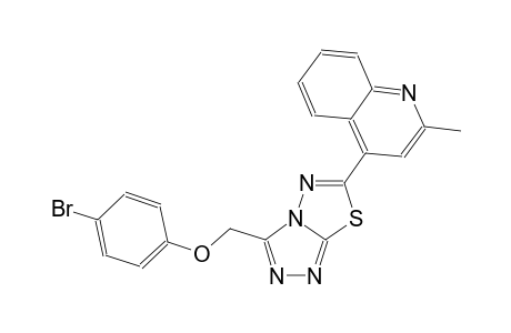 quinoline, 4-[3-[(4-bromophenoxy)methyl][1,2,4]triazolo[3,4-b][1,3,4]thiadiazol-6-yl]-2-methyl-