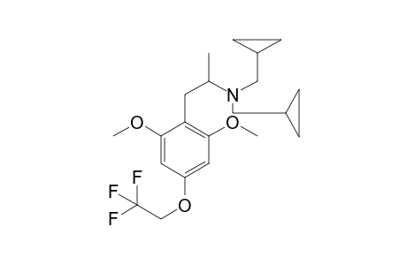N,N-Bis(Cyclopropylmethyl)-2,6-dimethoxy-4-(2,2,2-trifluoroethoxy)amphetamine