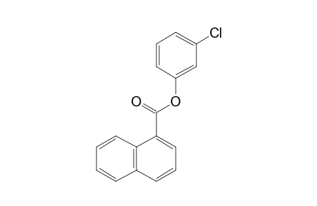 1-Naphthoic acid, 3-chlorophenyl ester