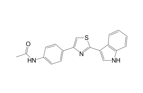 Acetamide, N-[4-[2-(1H-indol-3-yl)thiazol-4-yl]phenyl]-