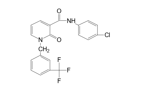 4'-CHLORO-1,2-DIHYDRO-2-OXO-1-[m-(TRIFLUOROMETHYL)BENZYL]NICOTINANILIDE