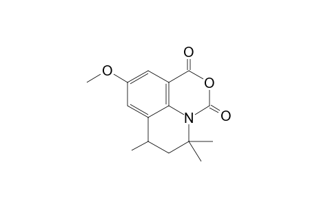 9-Methoxy-5,5,7-trimethyl-6,7-dihydro-1H,5H-[1,3]oxazino[5,4,3-ij]quinoline-1,3-dione