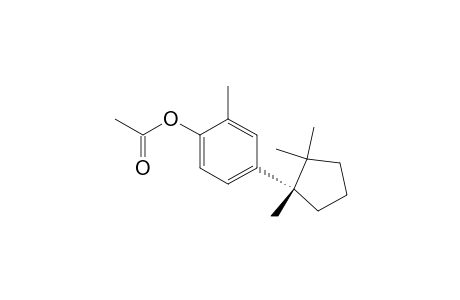 Phenol, 2-methyl-4-(1,2,2-trimethylcyclopentyl)-, acetate, (S)-