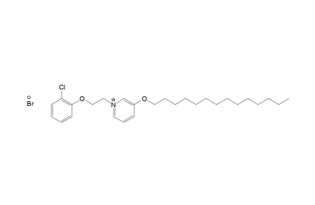 Pyridinium, 1-[2-(2-chlorophenoxy)ethyl]-3-(tetradecyloxy)-, bromide