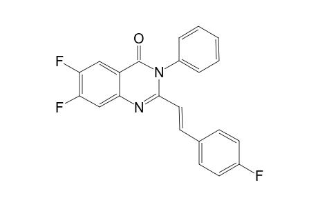6,7-Difluoro-2-[(E)-2-(4-fluoro-phenyl)-vinyl]-3-phenyl-3H-quinazolin-4-one